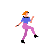 Dancing energetically animation preview