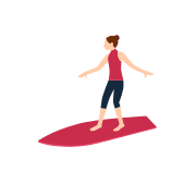 Surfboard tilts animation preview